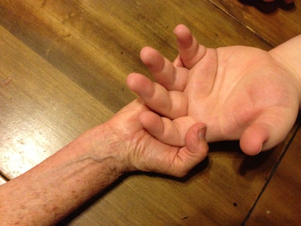 Touching across differences of size, age and perspective