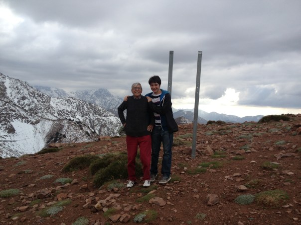 BB Cohen in Oukamaiden, Morocco with Etan Lev, April 9, 2013