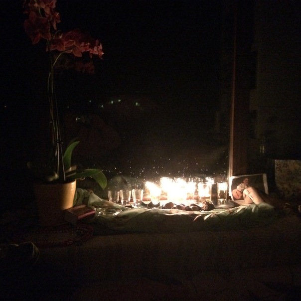 Fifth night Hannukah with Orchid